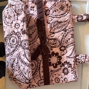 Elegant Pink and Brown Floral Backpack